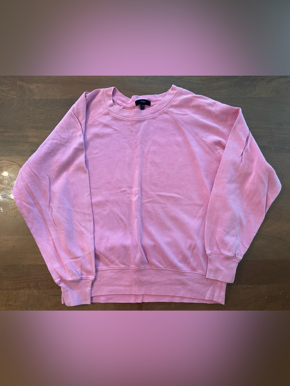J. Crew Pink Crewneck Sweatshirt 100% Cotton